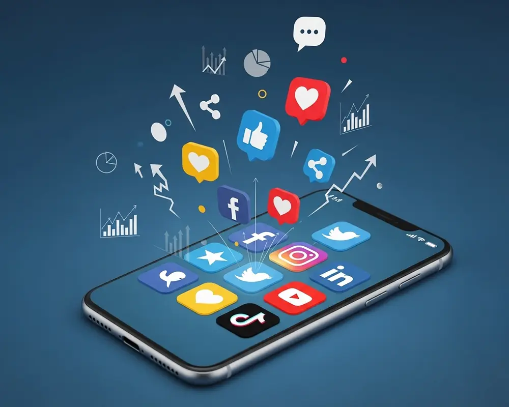 Social Media Marketing services by Digital Atlus in Jaipur – Facebook, Instagram, and LinkedIn marketing to grow businesses online.